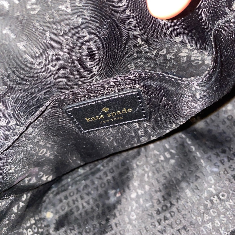Kate Spade Small Black Leather Dome Handbag - Picture 9 of 10